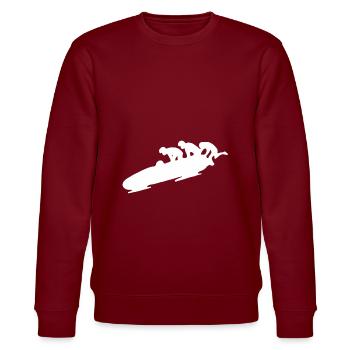 4er Bob Bobsport Rennbob Wintersport Winter Sport - Sweat bio CHANGER Stanley/Stella Unisexe - bordeaux - Devant - Nik (191cm) & Marisol (170cm)