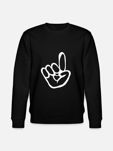 Main signe cadeau signe index - Sweat bio CHANGER Stanley/Stella Unisexe - noir