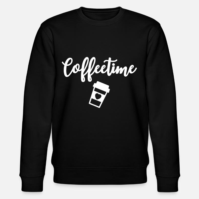 Coffeetime Coffee Drinker - Stanley/Stella CHANGER Unisex Organic Sweatshirt - black