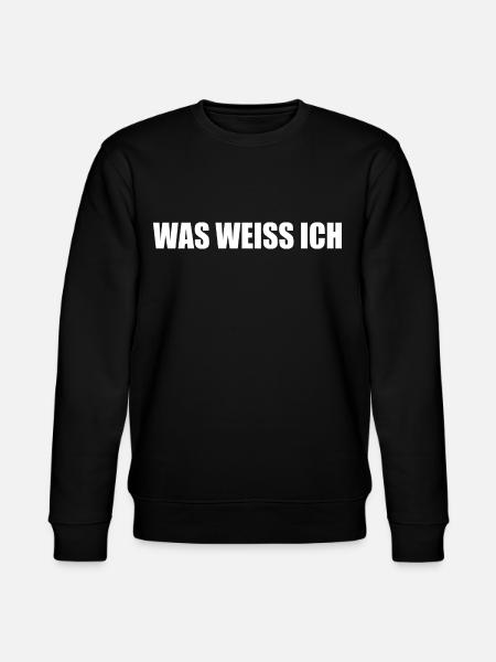 Was weiss ich - Stanley/Stella Unisex Bio-Sweatshirt CHANGER - Schwarz