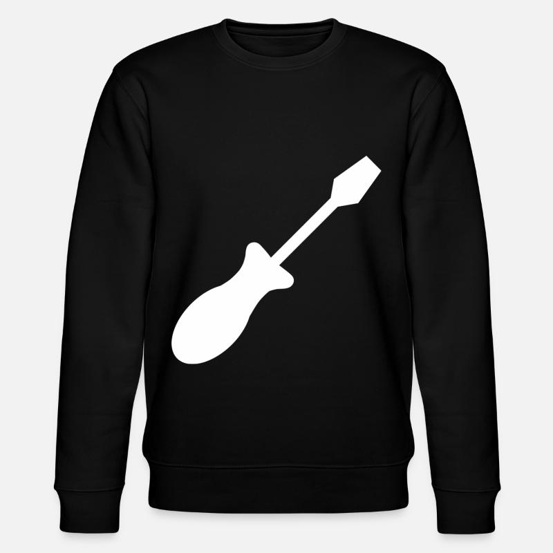Screwdriver Craft Tool Artisan - Stanley/Stella CHANGER Unisex Organic Sweatshirt - black