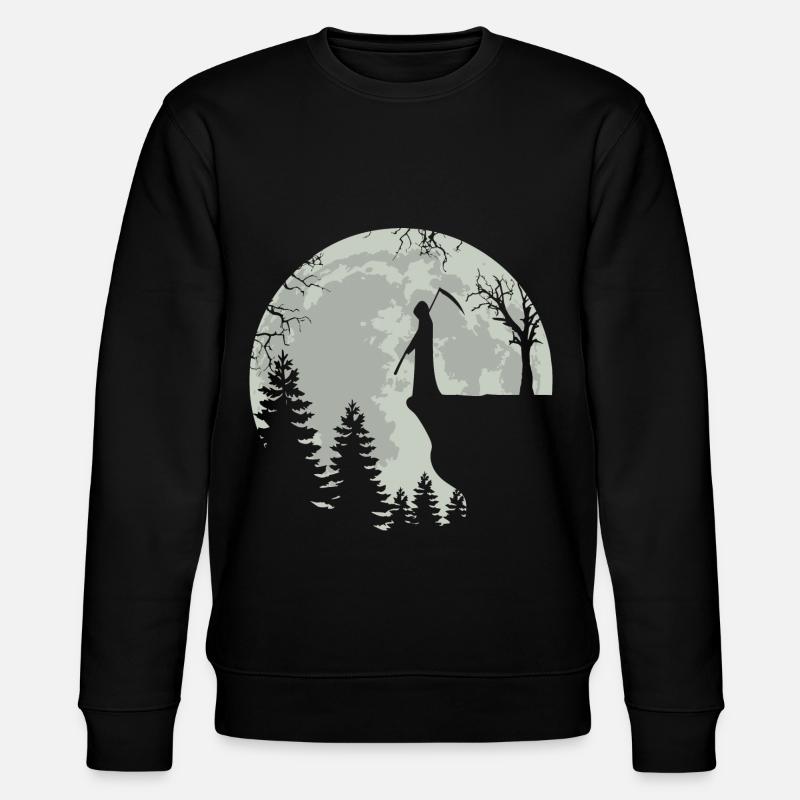 Squelette Pleine Lune Grim Reaper - Sweat bio CHANGER Stanley/Stella Unisexe - noir