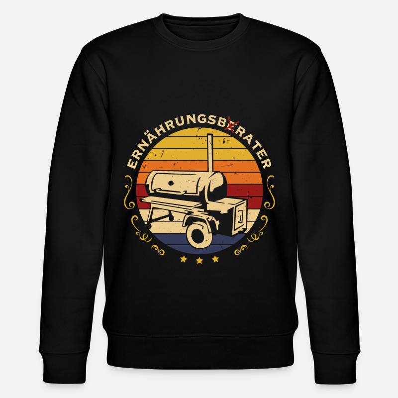 Grillmeister Ernährungsberater Fleisch - Stanley/Stella Unisex Bio-Sweatshirt CHANGER  - Schwarz