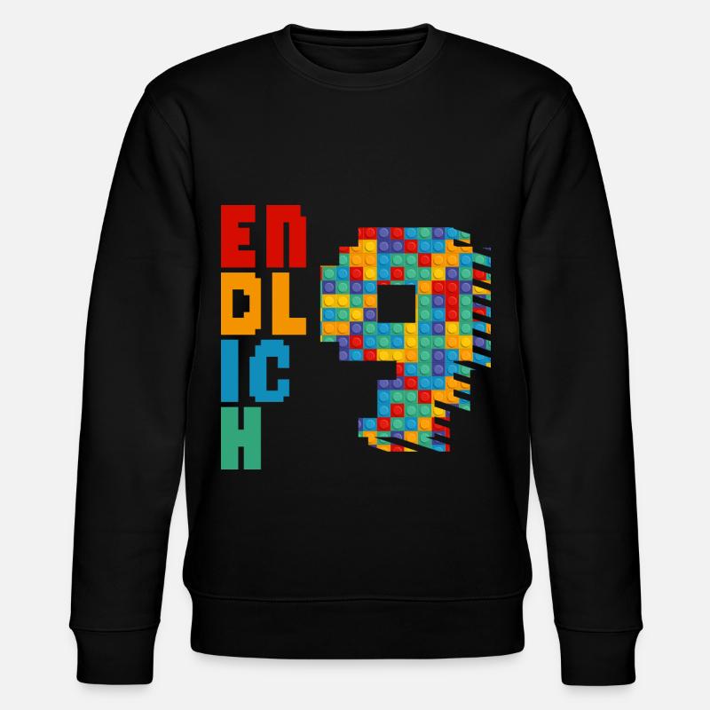 Endlich 9 Baustein - Stanley/Stella Unisex Bio-Sweatshirt CHANGER  - Schwarz