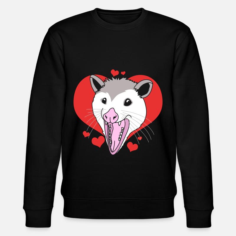 Opossum Possum - Stanley/Stella Unisex Bio-Sweatshirt CHANGER  - Schwarz