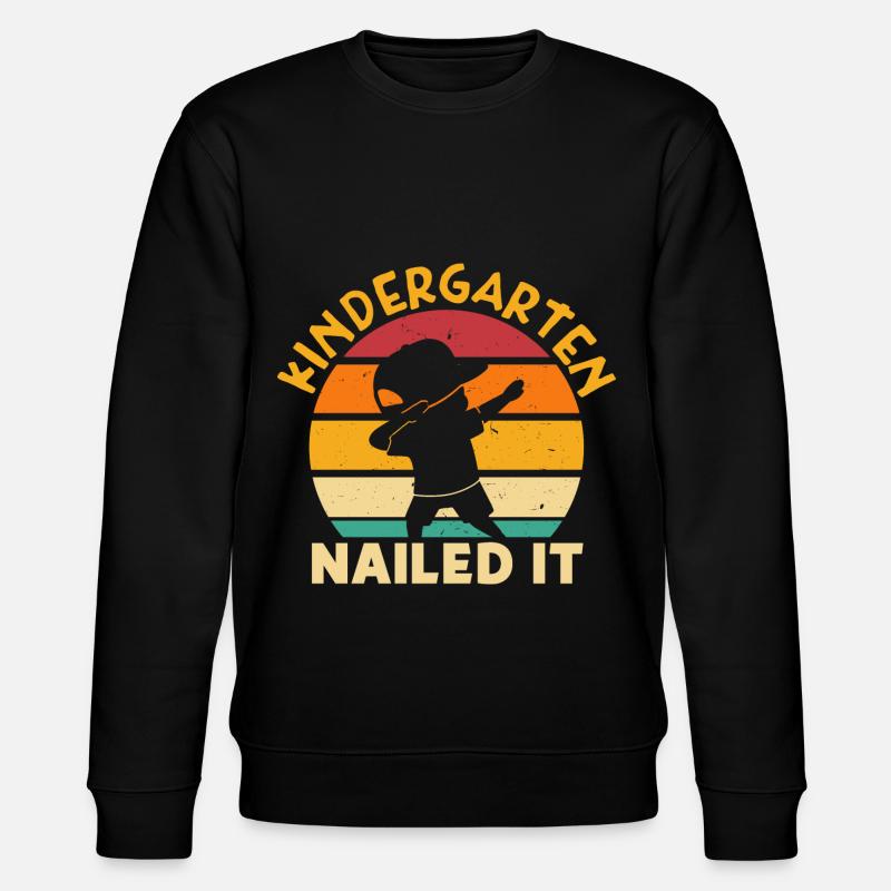Kindergarten Nailed It - Stanley/Stella Unisex Bio-Sweatshirt CHANGER  - Schwarz