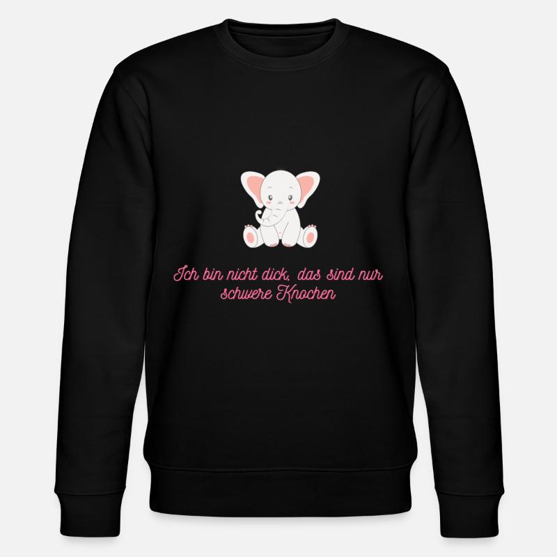 schwere Knochen - Stanley/Stella Unisex Bio-Sweatshirt CHANGER  - Schwarz
