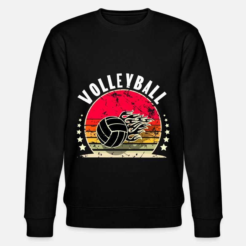 Volleyball - Stanley/Stella Unisex Bio-Sweatshirt CHANGER  - Schwarz