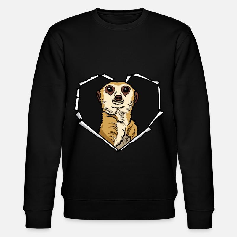 Suricate fissuré Trou déchiré Suricate - Sweat bio CHANGER Stanley/Stella Unisexe - noir
