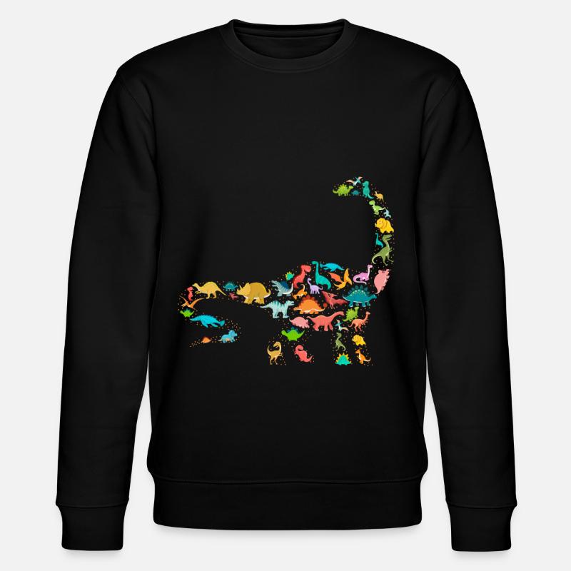 Brachiosaurus Dinosaur - Stanley/Stella CHANGER Unisex Organic Sweatshirt - black