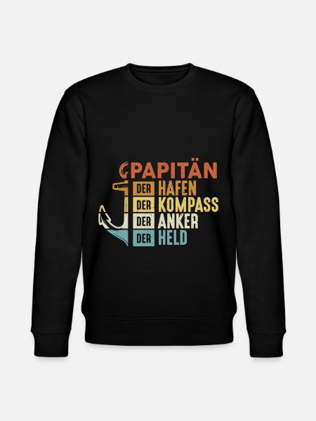 Papitän - Stanley/Stella Unisex Bio-Sweatshirt CHANGER - Schwarz
