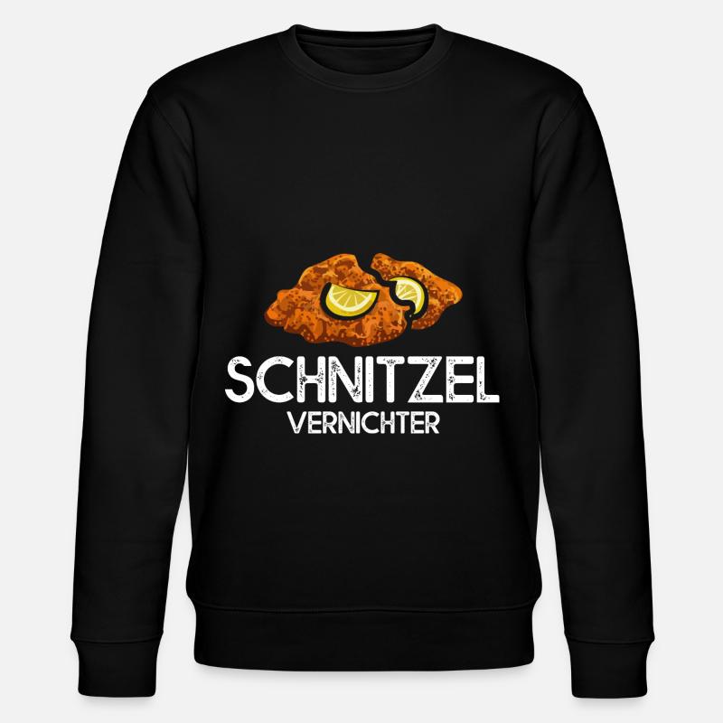 Schnitzel Vernichter Schnitzelfreunde - Stanley/Stella Unisex Bio-Sweatshirt CHANGER  - Schwarz