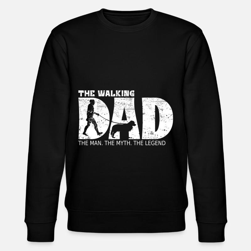 Kooikerhondje Le Walking Dad - Sweat bio CHANGER Stanley/Stella Unisexe - noir
