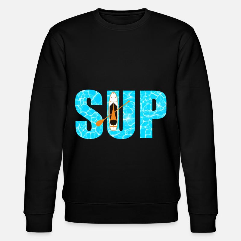 SUP Paddleboarding - Stanley/Stella Unisex Bio-Sweatshirt CHANGER  - Schwarz