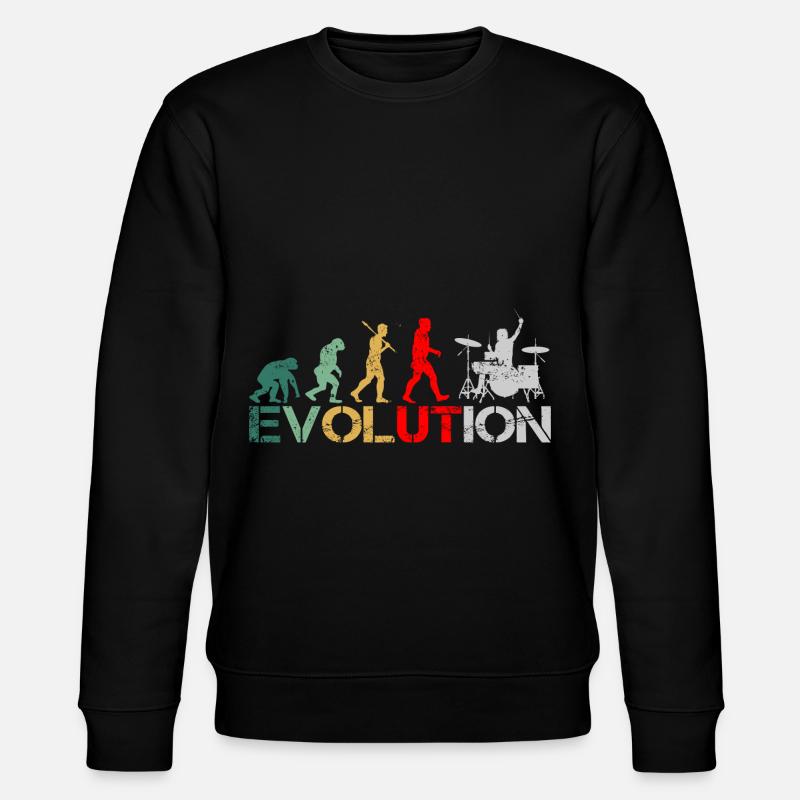 Batteur drummer Evolution Retro - Sweat bio CHANGER Stanley/Stella Unisexe - noir