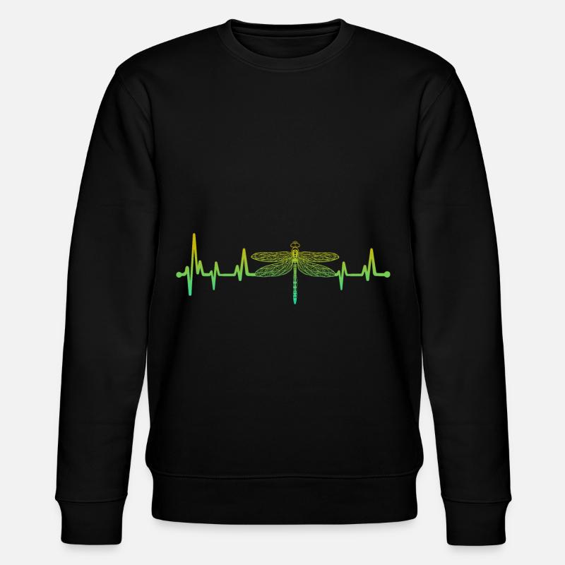 Heartbeat Libellule Libellules Libellules - Sweat bio CHANGER Stanley/Stella Unisexe - noir