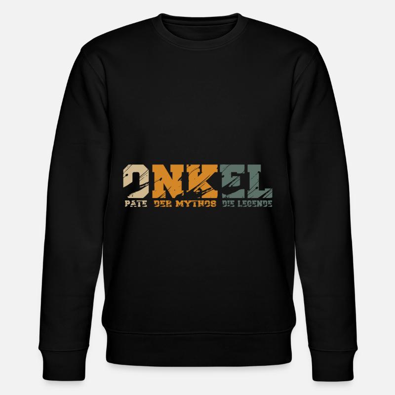 Onkel Pate Mythos Legende - Stanley/Stella Unisex Bio-Sweatshirt CHANGER - Schwarz