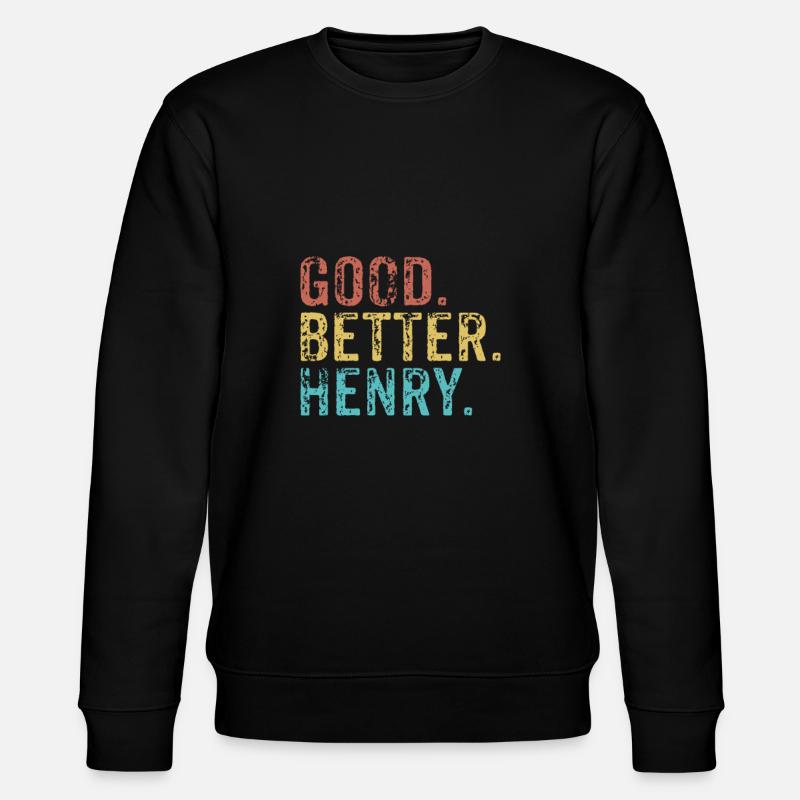 Good better Henry - Stanley/Stella Unisex Bio-Sweatshirt CHANGER  - Schwarz