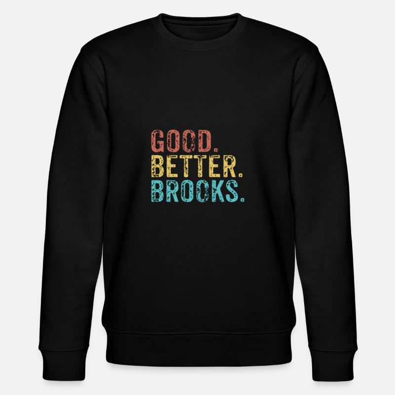 Good better Brooks - Stanley/Stella Unisex Bio-Sweatshirt CHANGER  - Schwarz