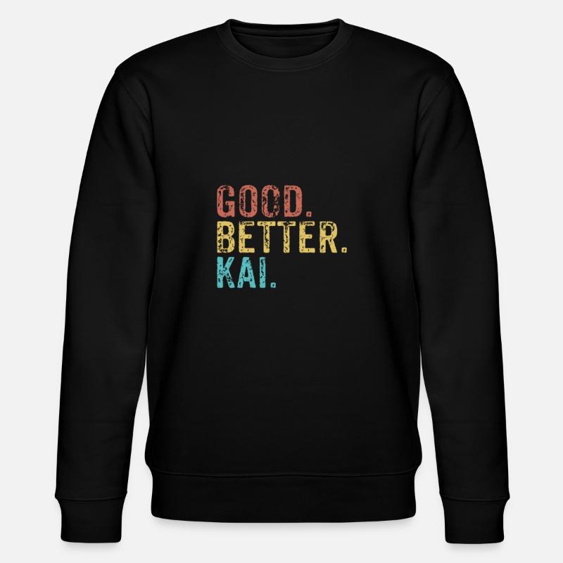 Good better Kai - Stanley/Stella Unisex Bio-Sweatshirt CHANGER  - Schwarz