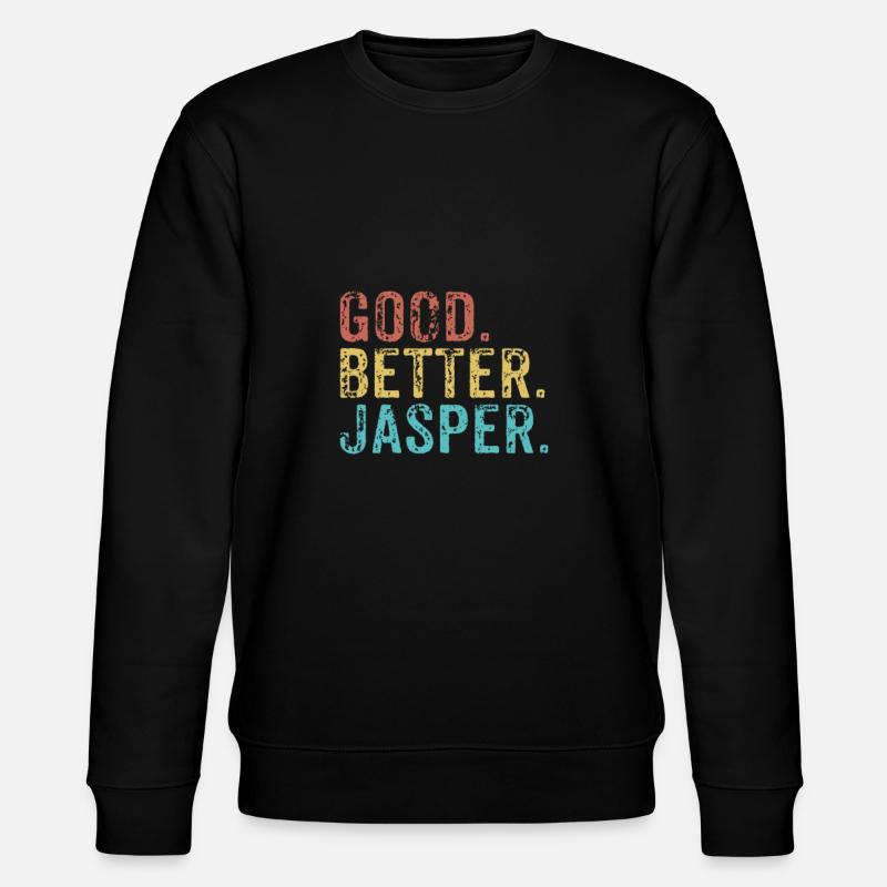 Good better Jasper - Stanley/Stella Unisex Bio-Sweatshirt CHANGER  - Schwarz
