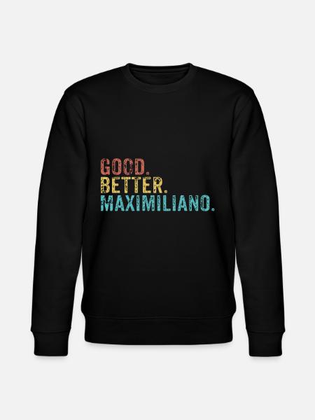 Cool guys are called maximiliano - Stanley/Stella Unisex Bio-Sweatshirt CHANGER - Schwarz