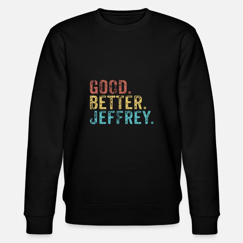 Les gars cool s’appellent jeffrey - Sweat bio CHANGER Stanley/Stella Unisexe - noir