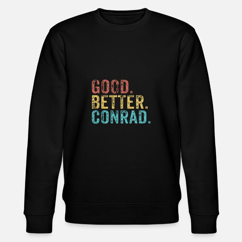 Good better Conrad - Stanley/Stella Unisex Bio-Sweatshirt CHANGER  - Schwarz