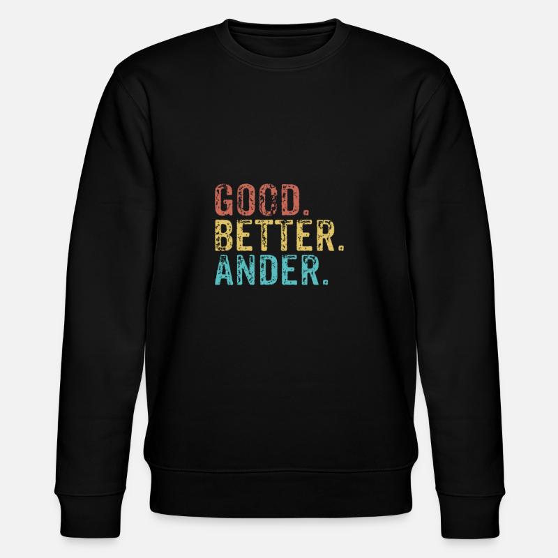 Cool guys are called ander - Stanley/Stella Unisex Bio-Sweatshirt CHANGER  - Schwarz