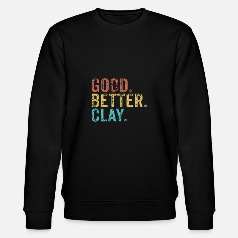 Cool guys are called clay - Stanley/Stella Unisex Bio-Sweatshirt CHANGER  - Schwarz