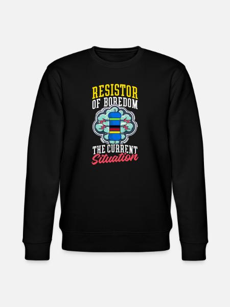 Electrical Engineering Resistor of Boredom - Stanley/Stella CHANGER Unisex Organic Sweatshirt - black