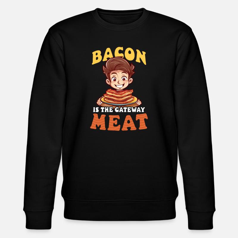 Bacon Gateway Meat - Stanley/Stella CHANGER Unisex Organic Sweatshirt - black