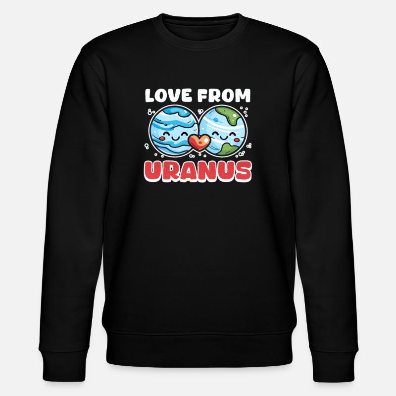 Uranus Liebe von Uranus - Stanley/Stella Unisex Bio-Sweatshirt CHANGER - Schwarz