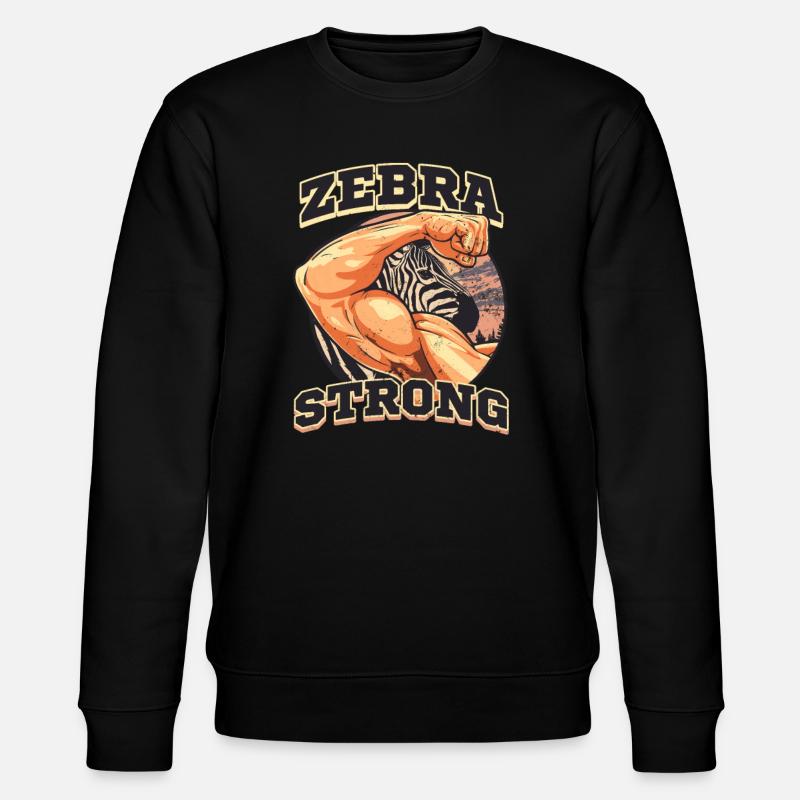 Ehlers Danlos Zebra Strong - Stanley/Stella CHANGER Unisex Organic Sweatshirt - black