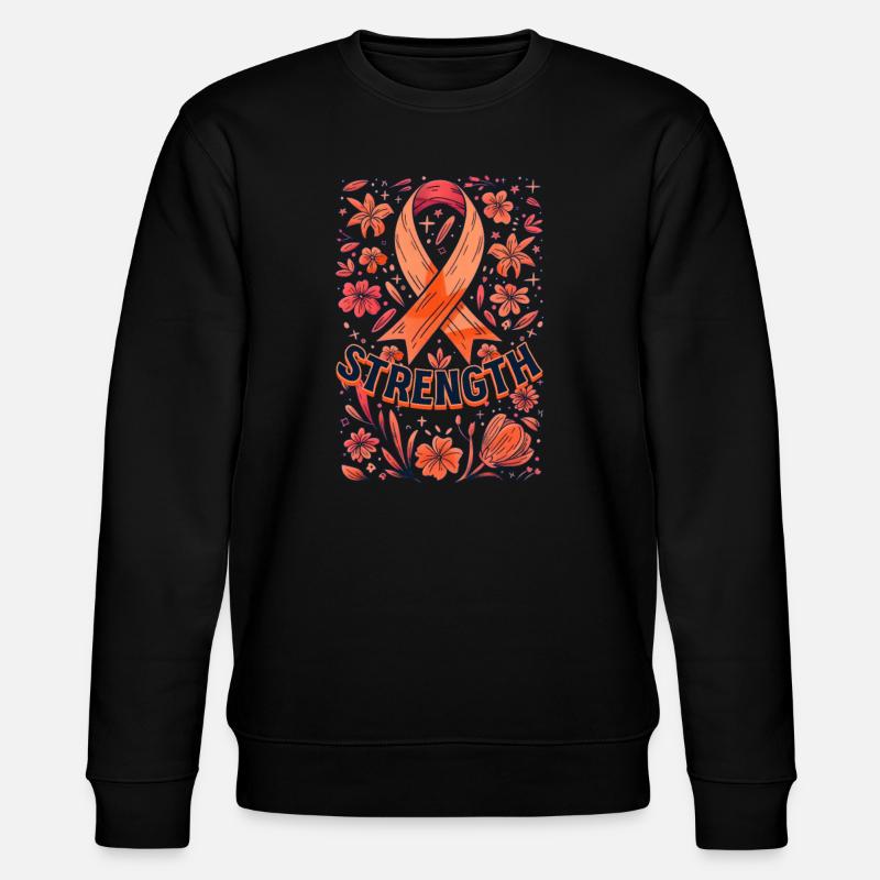 Stärke von Gebärmutterkrebs - Stanley/Stella Unisex Bio-Sweatshirt CHANGER  - Schwarz