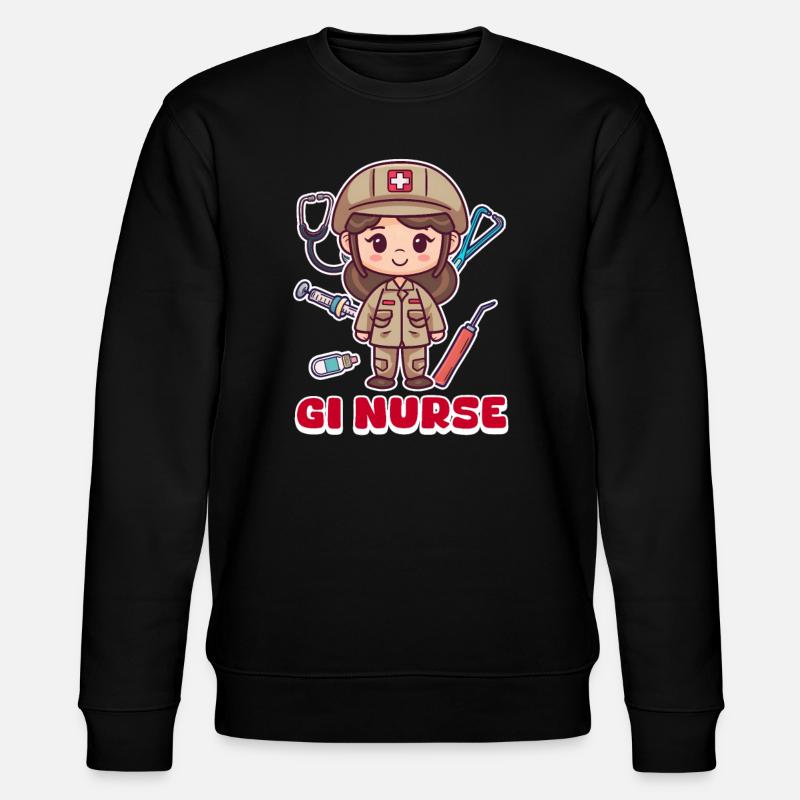 GI-Krankenschwester GI-Krankenschwester - Stanley/Stella Unisex Bio-Sweatshirt CHANGER  - Schwarz