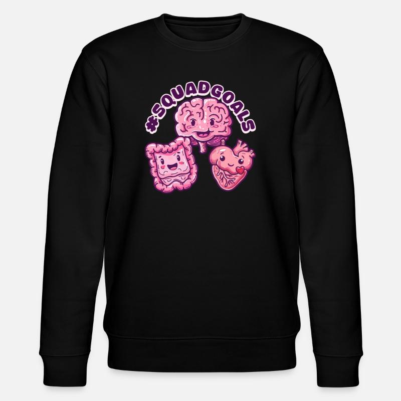GI-Krankenschwester #SQUADGOALS - Stanley/Stella Unisex Bio-Sweatshirt CHANGER  - Schwarz