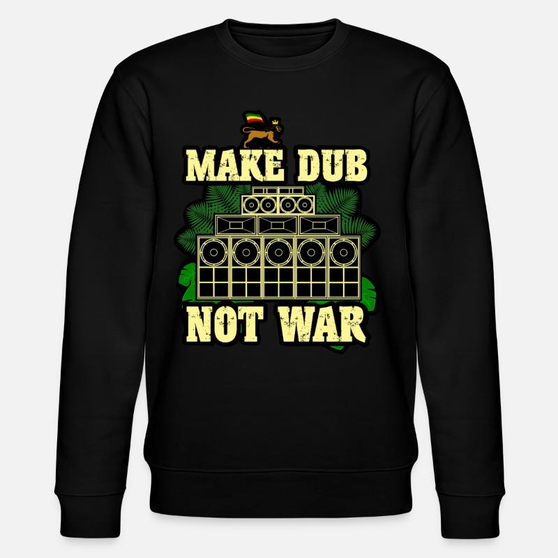 Make Dub Not War - Stanley/Stella Unisex Bio-Sweatshirt CHANGER - Schwarz