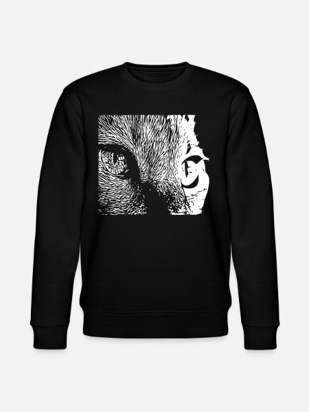 Kontrastgesicht Licht & Schatten - Stanley/Stella Unisex Bio-Sweatshirt CHANGER - Schwarz