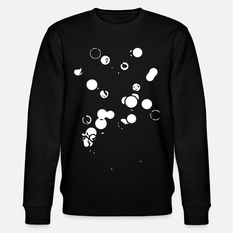 Schwarze Blasenkonstellation - Stanley/Stella Unisex Bio-Sweatshirt CHANGER  - Schwarz