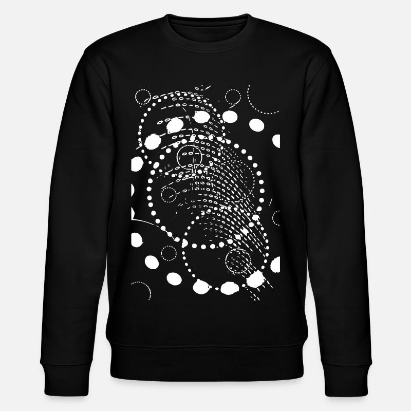 Abstrakte Tonspirale - Stanley/Stella Unisex Bio-Sweatshirt CHANGER - Schwarz