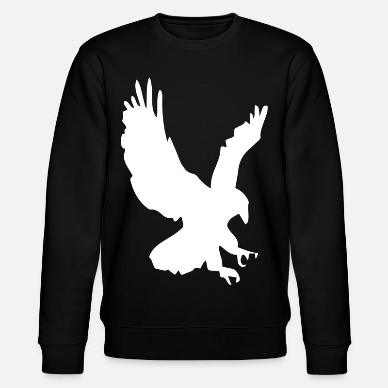 Eagle in a swoop - Stanley/Stella CHANGER Unisex Organic Sweatshirt - black