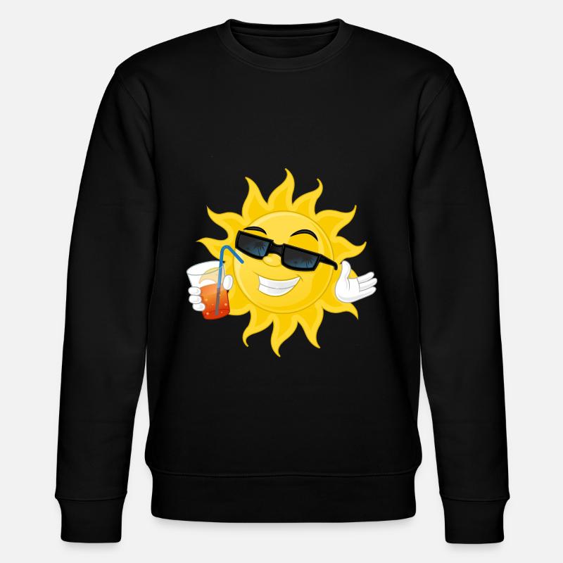 Sonne - Stanley/Stella Unisex Bio-Sweatshirt CHANGER  - Schwarz