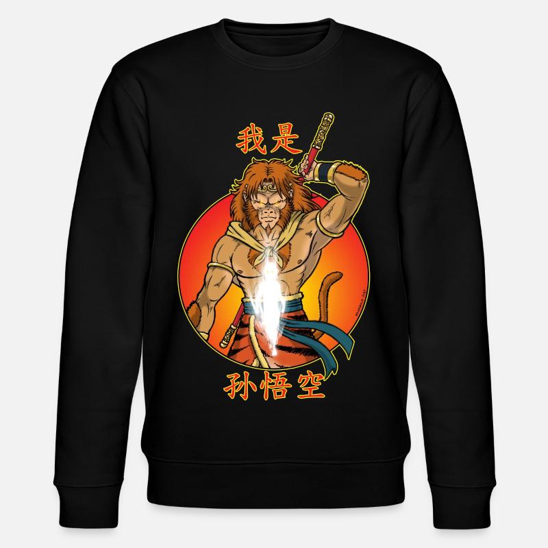 Ich bin Sun Wukong - Stanley/Stella Unisex Bio-Sweatshirt CHANGER  - Schwarz
