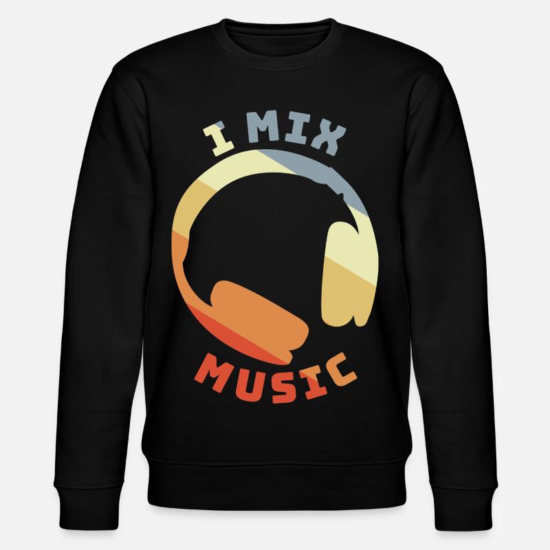 DJ Zitat - Stanley/Stella Unisex Bio-Sweatshirt CHANGER  - Schwarz