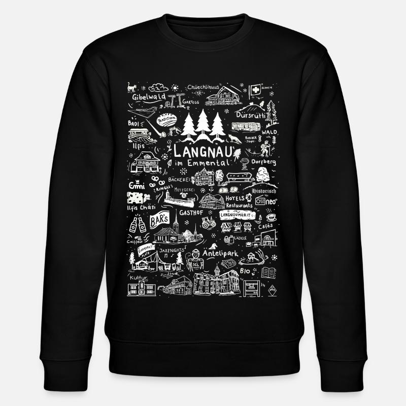 La vie de Langnau - Sweat bio CHANGER Stanley/Stella Unisexe - noir