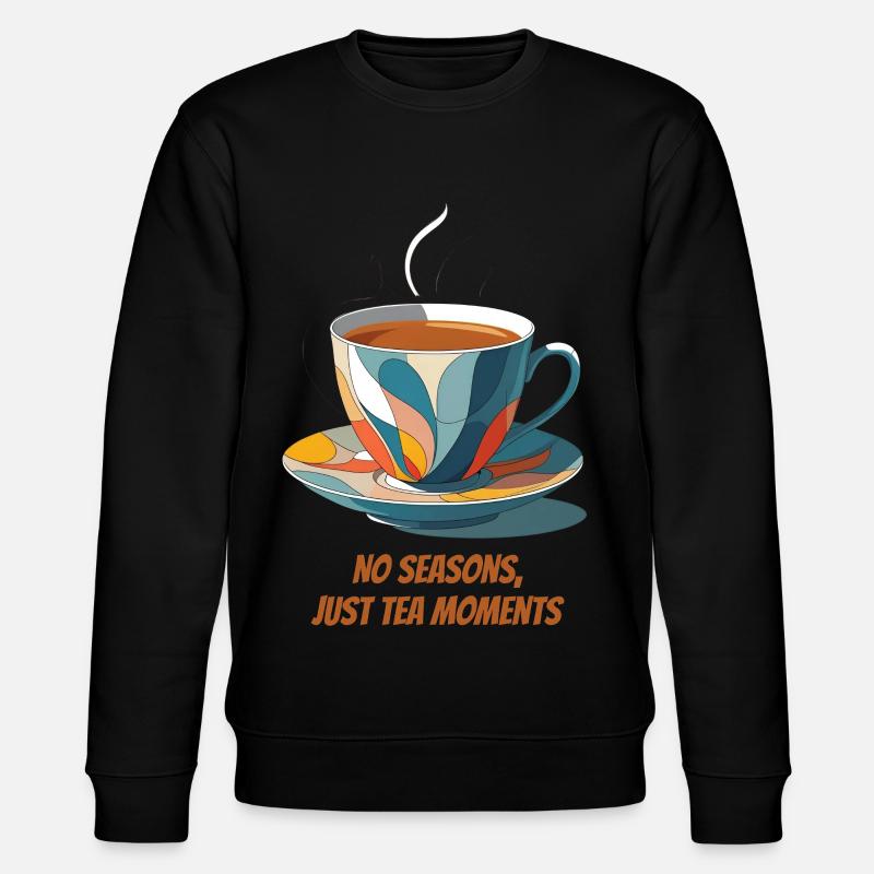 Bunte Teetasse mit Schriftzug - Stanley/Stella Unisex Bio-Sweatshirt CHANGER  - Schwarz