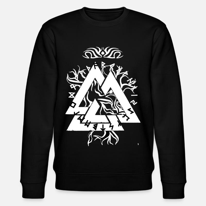 Magic Rune Triangle design - Stanley/Stella CHANGER Unisex Organic Sweatshirt - black
