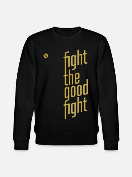 ThinkBick_Fight_the_good_fight_2026_2 - Stanley/Stella CHANGER Unisex Organic Sweatshirt - black