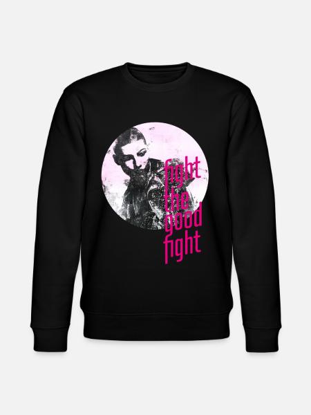 ThinkBick_Fight_the_good_fight_2026_5 - Stanley/Stella CHANGER Unisex Organic Sweatshirt - black